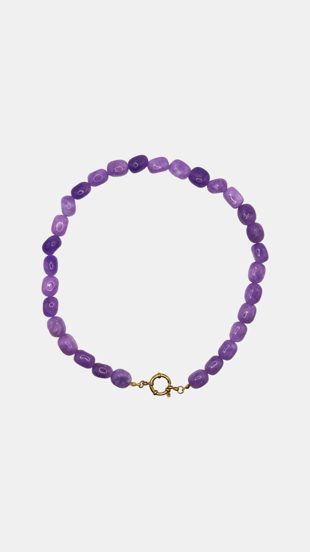 Collar cuarzo morado