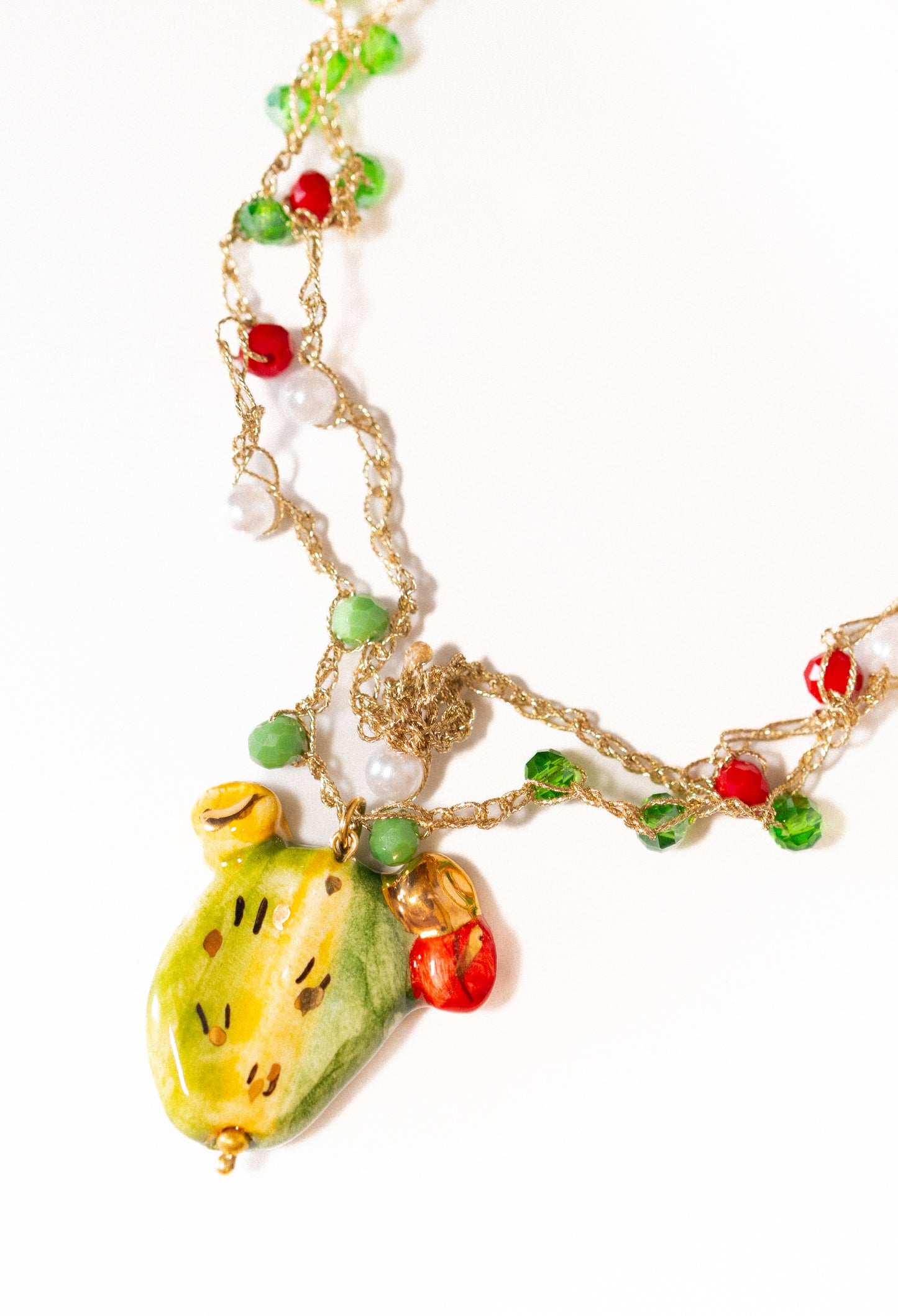 Collar cerámica cactus
