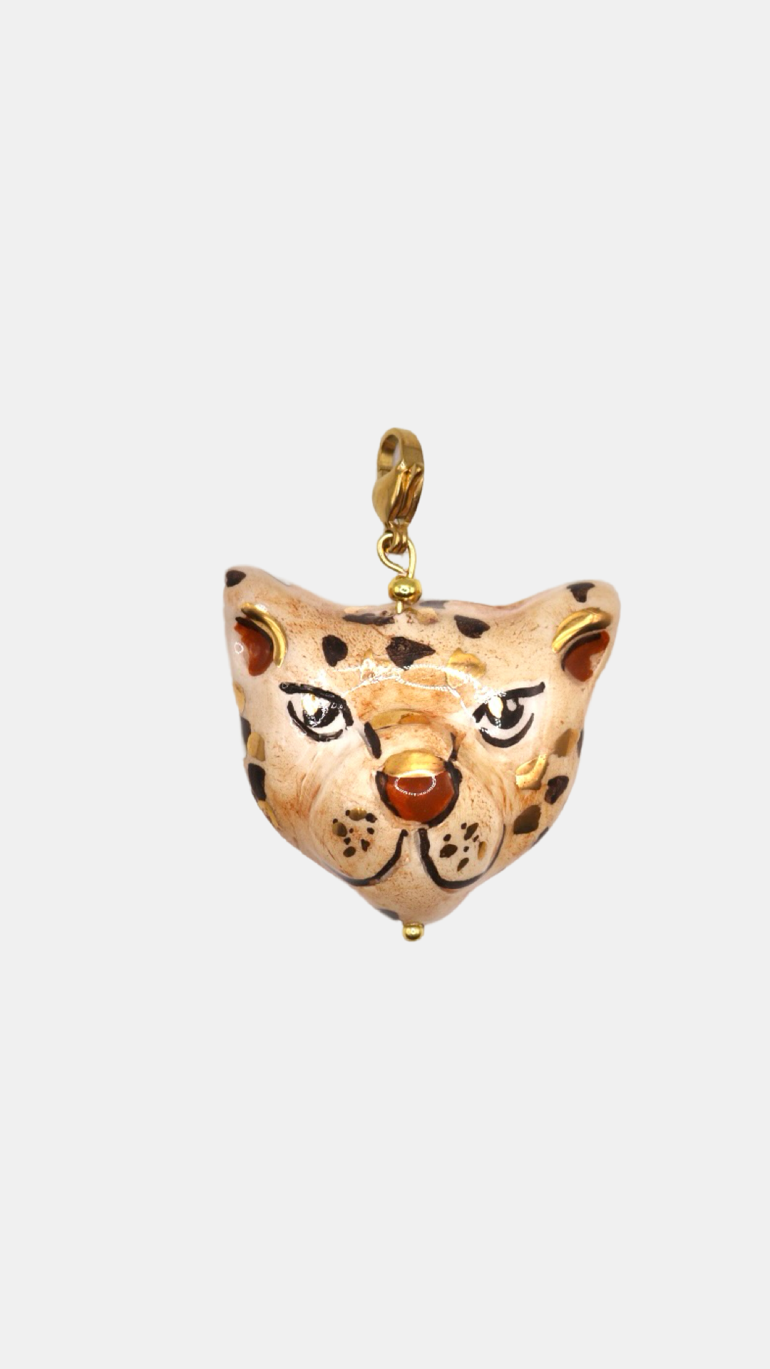 Charm cerámica leopardo