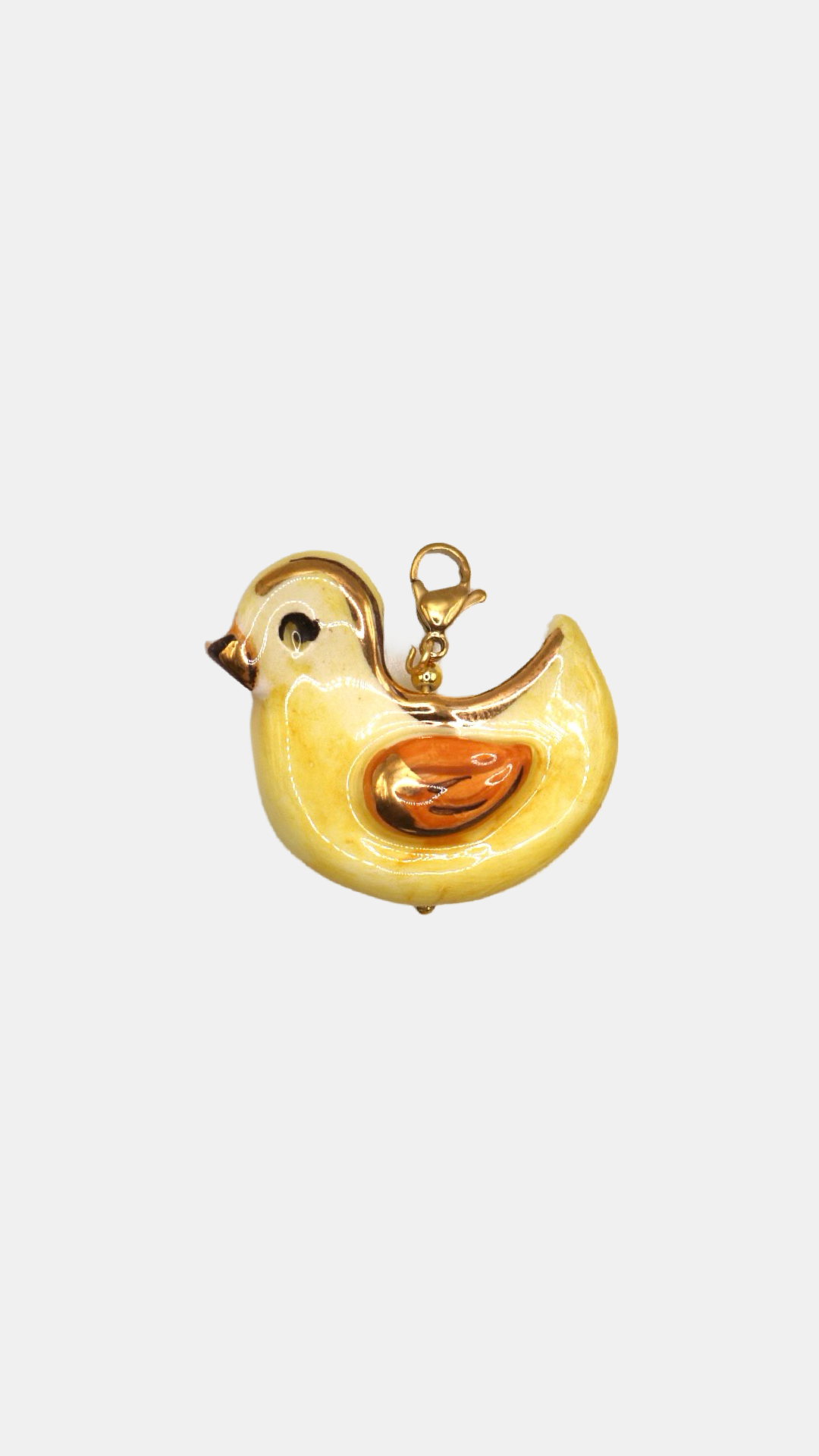 Charm cerámica pato