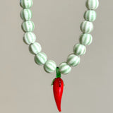 Red pepper necklace