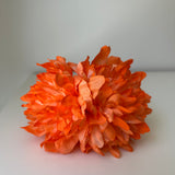 Doble Peonía naranja flamenco tintados a mano