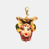 Charm cerámica reina vino