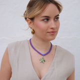 Collar cristales estrella