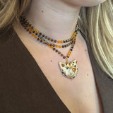 Collar cerámica leopardo