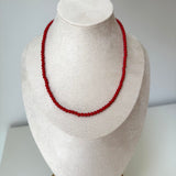 Collar rojo sangre