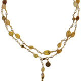 Cadena amarilla ópalo+sagrado corazón