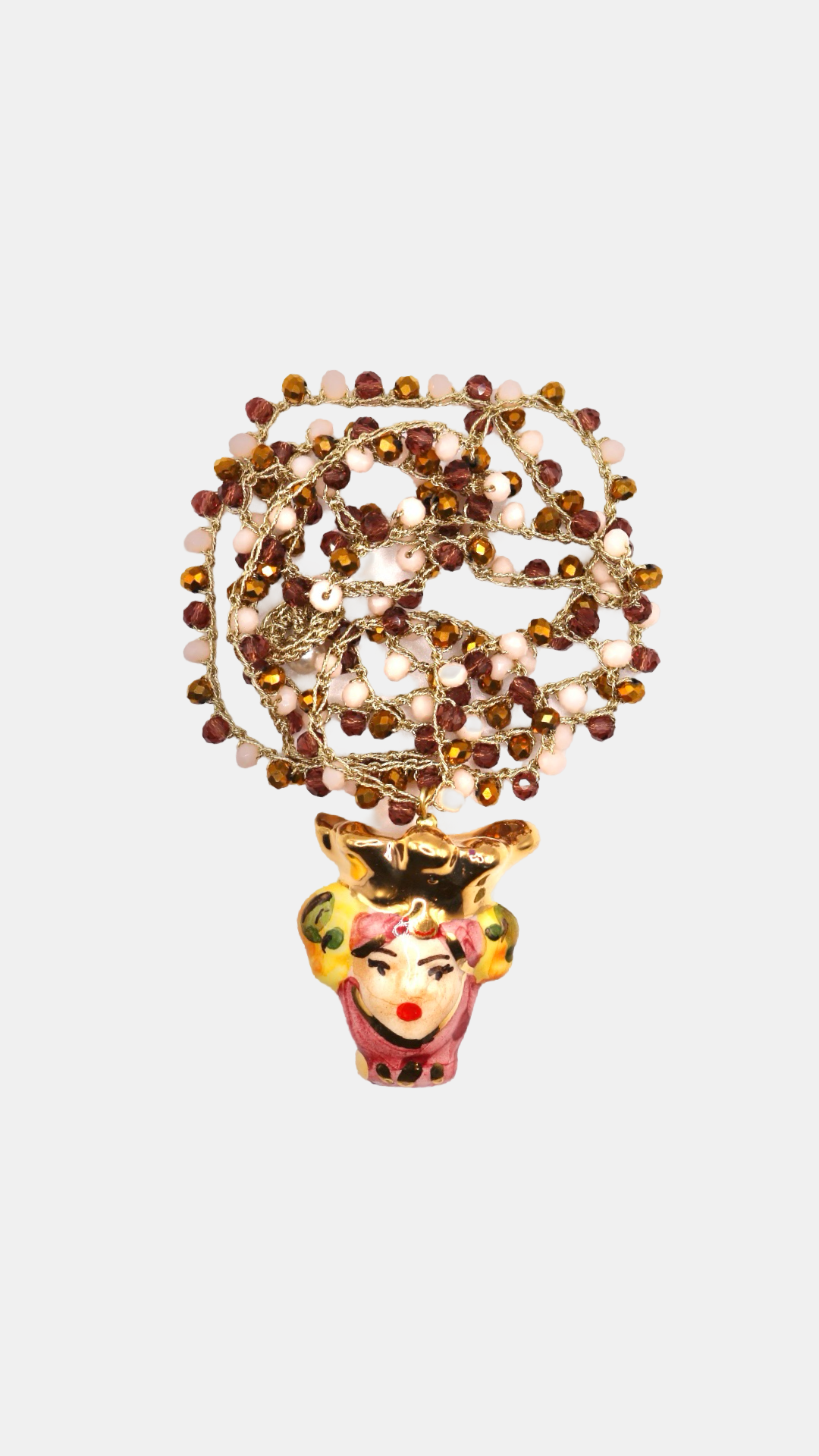 Collar cerámica reina vino