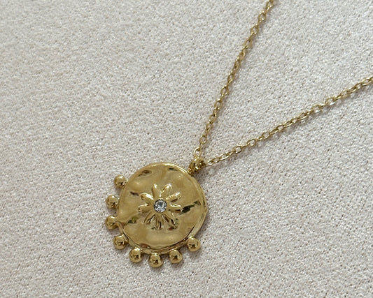 Gold plated star necklace