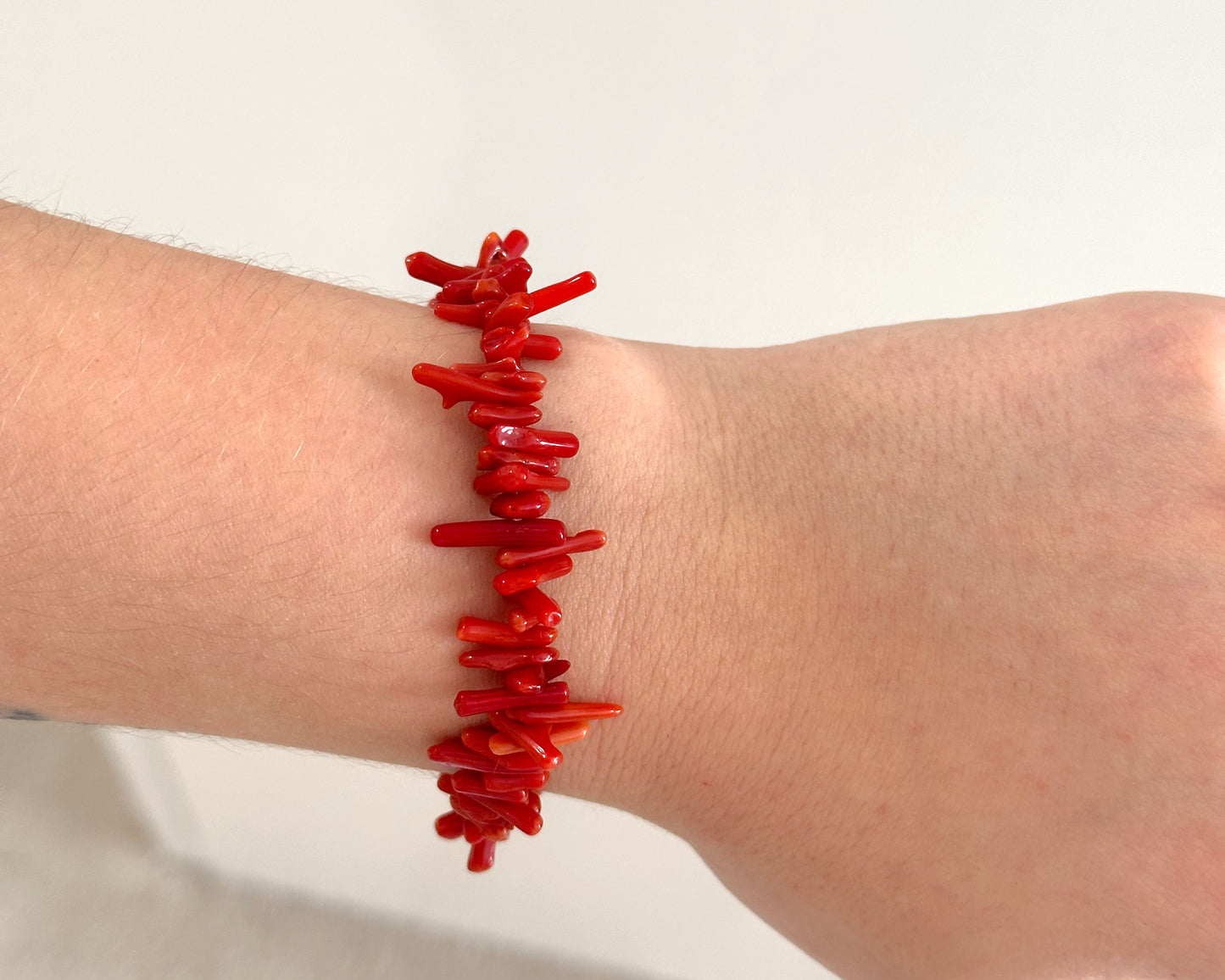 Pulsera coral rojo