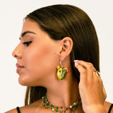 Pendientes cerámica cactus