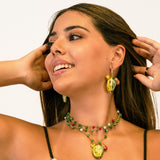Collar cerámica cactus