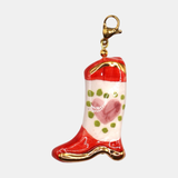 Charm bota cowboy roja