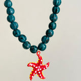 Red and blue patrician necklace