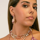 Pendientes cerámica caracola