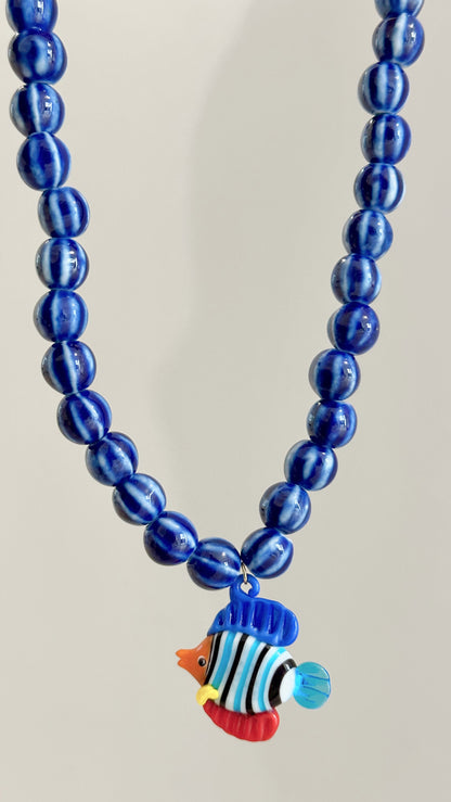 Dori blue necklace