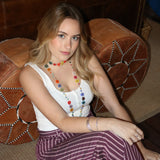 Collar margarita crochet largo