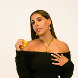 Collar cerámica limón