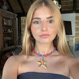 Collar cerámica estrella XL