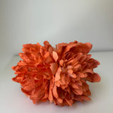 Doble Peonía naranja caldera tintadas a mano