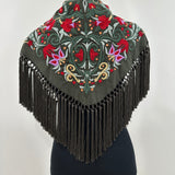 Mantón verde kaki Cantillana