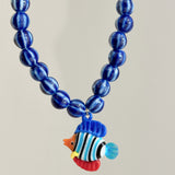 Dori blue necklace