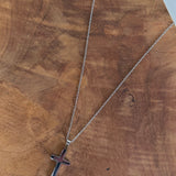 Collar cruz acero