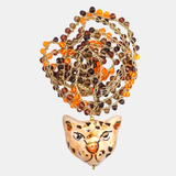 Collar cerámica leopardo