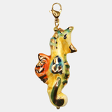 Charm cerámica caballito amarillo