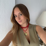 Cadena rojo amapola