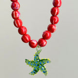 Collar patricio rojo y verde