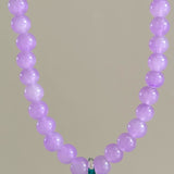 Collar cristal flor lila