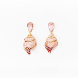 Pendientes cerámica caracola
