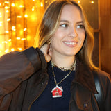 Collar Casita Jengibre roja edición limitada