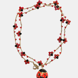Collar cerámica mariquita