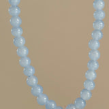 Collar cristal flor azul
