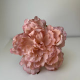 Peonía grande rosa empolvado tintada a mano