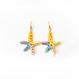 Pendientes cerámica estrella de mar