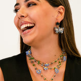 Collar cerámica mariposa