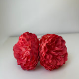 Ranúnculos coral tintados a mano