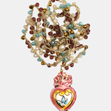 Collar sagrado corazón vino