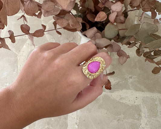 Pink Barbara Ring