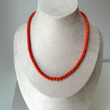 Collar coral anaranjado