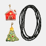 Pack charms cerámica edición limitada + collar cristal negro