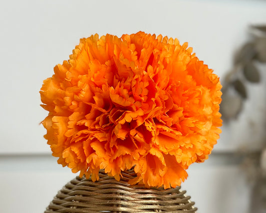 Orange carnation bouquet